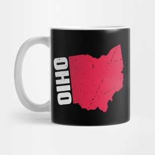 American Ohio Map Pride Design Gift Mug